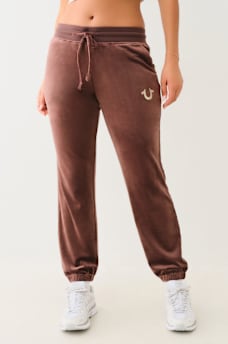 VELOUR BIG T LUREX JOGGER, image 1