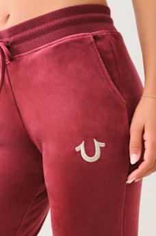 VELOUR BIG T LUREX JOGGER, image 4