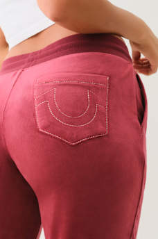 VELOUR BIG T LUREX JOGGER, image 5