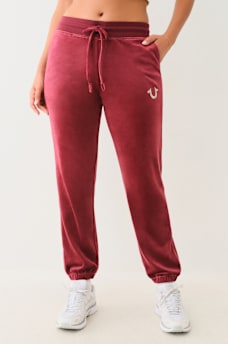 VELOUR BIG T LUREX JOGGER, image 1