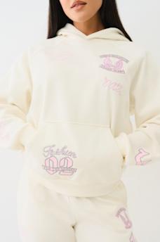 SUDADERA CON CAPUCHA AMPLIA DE LA MARCA, image 1