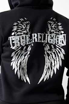 CRYSTAL WING ZIP HOODIE, image 1