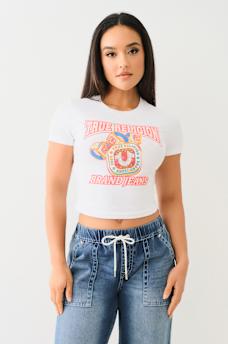 CRYSTAL BLING RING LOGO BABY TEE, image 1