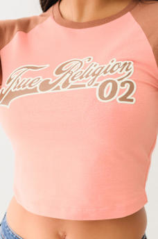 CONTRAST LONG SLEEVE BASEBALL TEE, image 3