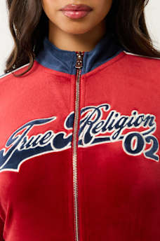 VELOUR PANELLED TRACK JACKET, image 3