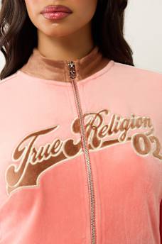 VELOUR PANELLED TRACK JACKET, image 3