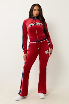 VELOUR PANELLED TRACK PANT, image 2
