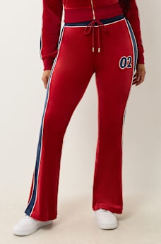 VELOUR PANELLED TRACK PANT, image 1