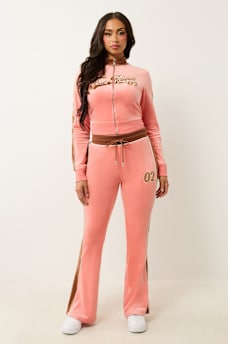 VELOUR PANELLED TRACK PANT, image 2