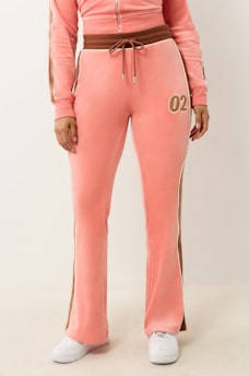 VELOUR PANELLED TRACK PANT, image 1
