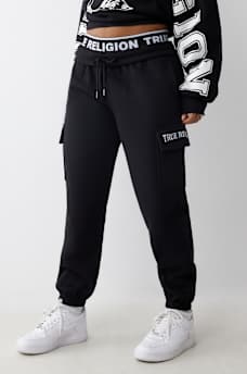 BRANDED ELASTIC WAISTBAND BOYFRIEND JOGGER, image 3