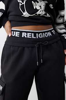 BRANDED ELASTIC WAISTBAND BOYFRIEND JOGGER, image 4