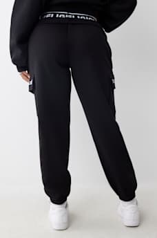 BRANDED ELASTIC WAISTBAND BOYFRIEND JOGGER, image 6