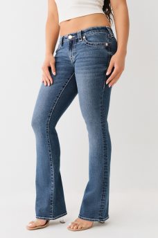 BECCA LOW RISE BIG T BOOTCUT JEAN, image 3