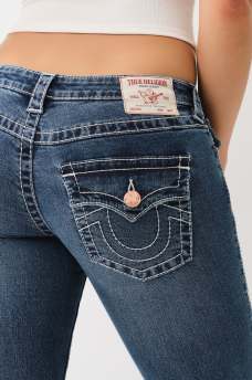 BECCA LOW RISE BIG T BOOTCUT JEAN, image 1