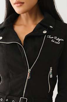FAUX SUEDE MOTO JACKET, image 5