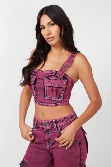 OVERDYE BIG T CARGO BUSTIER TOP, image 5