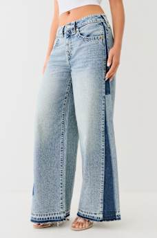 JESSIE UPCYCLED BIG T WIDE LEG JEAN, image 2