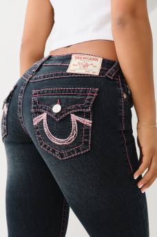 BECCA LUREX BIG T HORSESHOE BOOTCUT JEAN , image 1