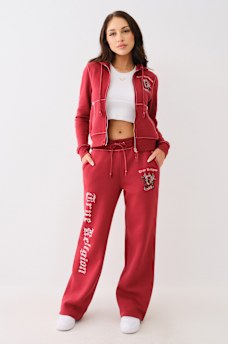 ROSE CRYSTAL BIG T ZIP HOODIE, image 5