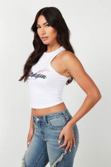 TRUE RELIGION WING RACER TANK , image 3