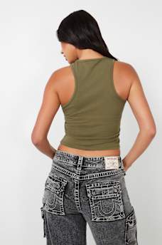 TRUE RELIGION WING RACER TANK , image 3