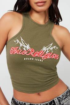 TRUE RELIGION WING RACER TANK , image 1