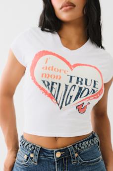 J'ADORE MON HEART BABY TEE, image 1