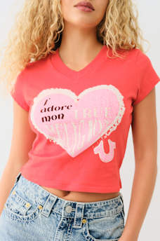 J'ADORE MON HEART BABY TEE, image 2