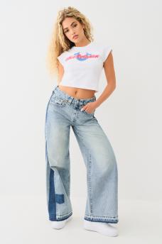 LOGO PATCH CUFF SLEEVE BABY TEE, image 3