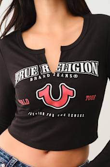 HORSESHOE LOGO RIB LONG SLEEVE BABY TEE, image 4