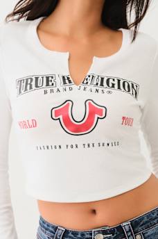 HORSESHOE LOGO RIB LONG SLEEVE BABY TEE, image 4