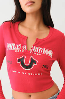 HORSESHOE LOGO RIB LONG SLEEVE BABY TEE, image 5