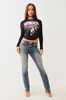 BILLIE SUPER T MID RISE STRAIGHT JEAN, image 2