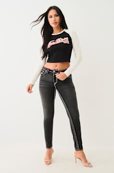 HALLE SUPER T MID RISE SUPER SKINNY JEAN, image 2