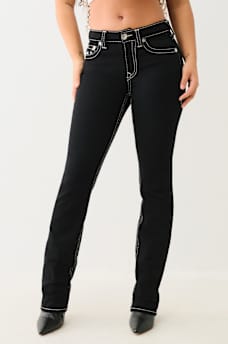 BILLIE MID RISE BIG T LUREX STRAIGHT JEAN, image 3
