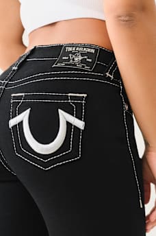 BILLIE MID RISE BIG T LUREX STRAIGHT JEAN, image 6