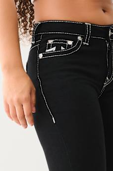 BILLIE MID RISE BIG T LUREX STRAIGHT JEAN, image 7