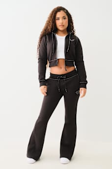 CROP BIG T ZIP HOODIE, image 3