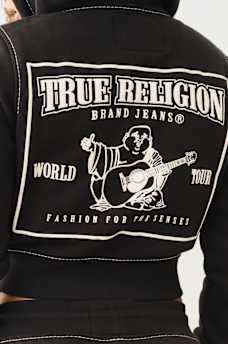 CROP BIG T ZIP HOODIE, image 4