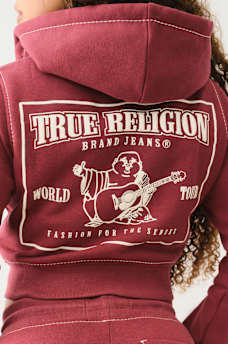 CROP BIG T ZIP HOODIE, image 4