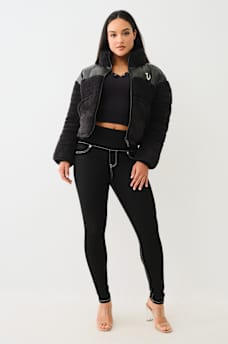 EMBROIDERED SHERPA JACKET, image 3