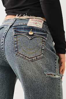 BOBBI FRAYED LOW RISE BAGGY JEAN, image 6