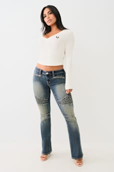 BECCA MOTO LOW RISE BOOTCUT JEAN, image 4