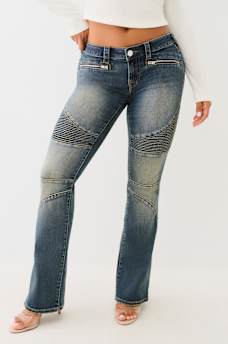 BECCA MOTO LOW RISE BOOTCUT JEAN, image 1