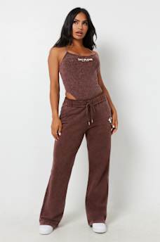 RIBBED VINTAGE WASH CAMI BODYSUIT, image 4