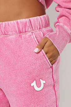 VINTAGE WASH HORSESHOE LOGO SWEAT PANT, image 4