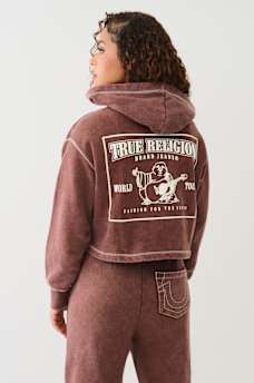 VINTAGE WASH V NOTCH HOODIE, image 5