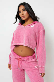 VINTAGE WASH V NOTCH HOODIE, image 2