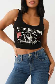 HERITAGE LOGO CROP TANK, image 1